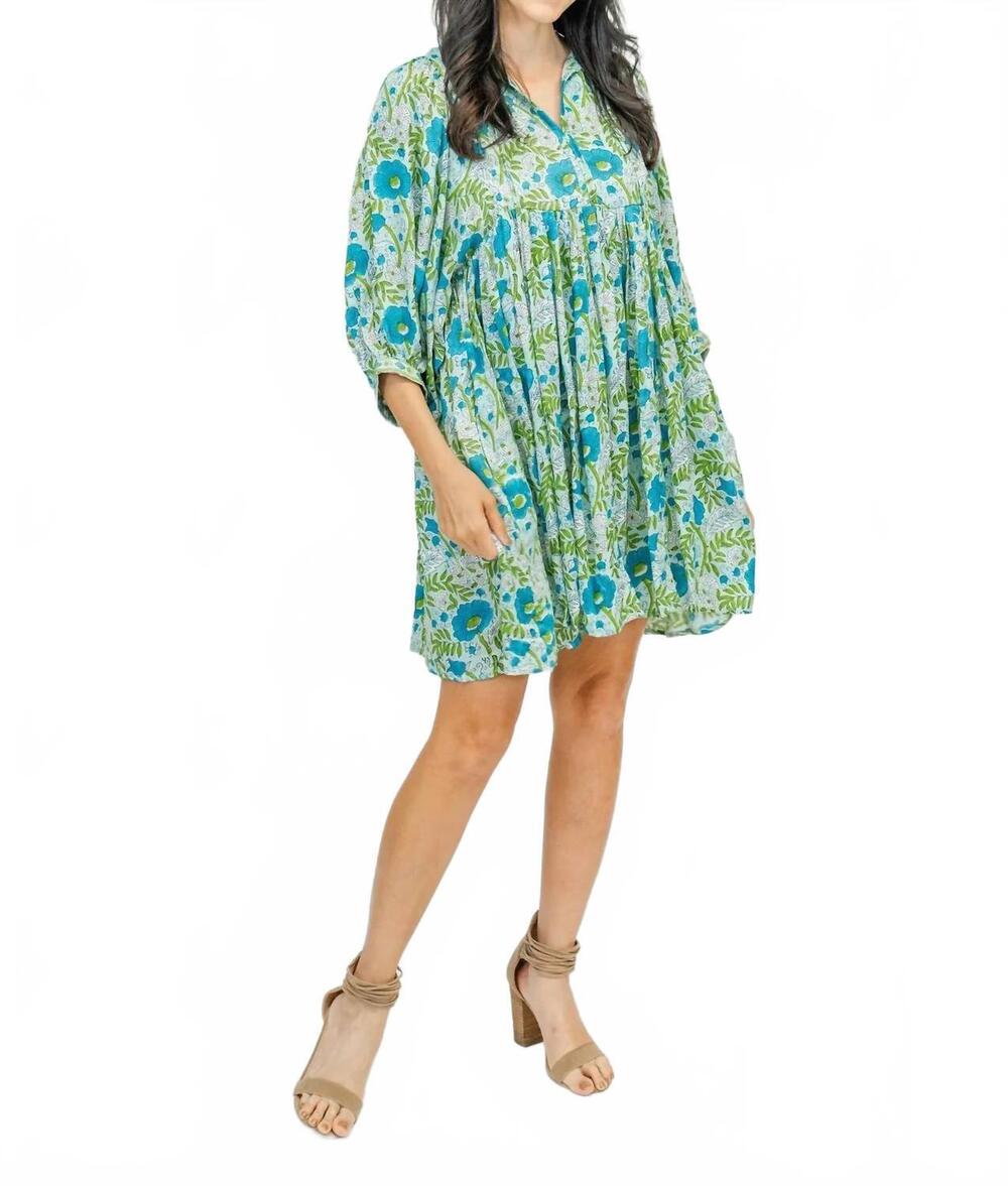 NEW CLARA THE LABEL women's clover mini dress in haven